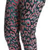 Dolce & Gabbana Multicolor Patterned Cropped High Waist Pants