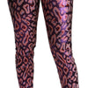 Dolce & Gabbana Multicolor Patterned Cropped High Waist Pants