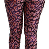 Dolce & Gabbana Multicolor Patterned Cropped High Waist Pants