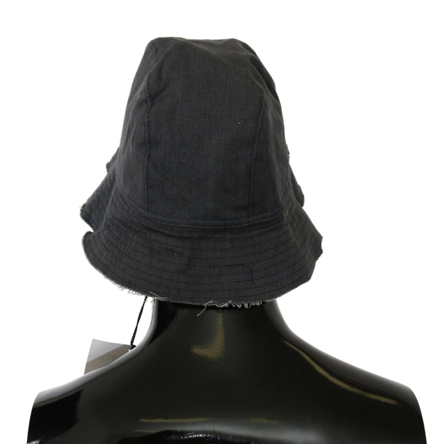 Costume National Black Washed Wide Brim Outdoor Bucket Hat