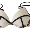 Just Cavalli White Polyester Spandex Push Up Bra Underwear