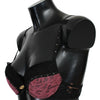 Roberto Cavalli Black Pink Lace Push Up Bra Underwear
