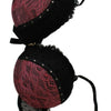 Roberto Cavalli Black Pink Lace Push Up Bra Underwear