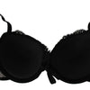 Roberto Cavalli Black Pink Lace Push Up Bra Underwear