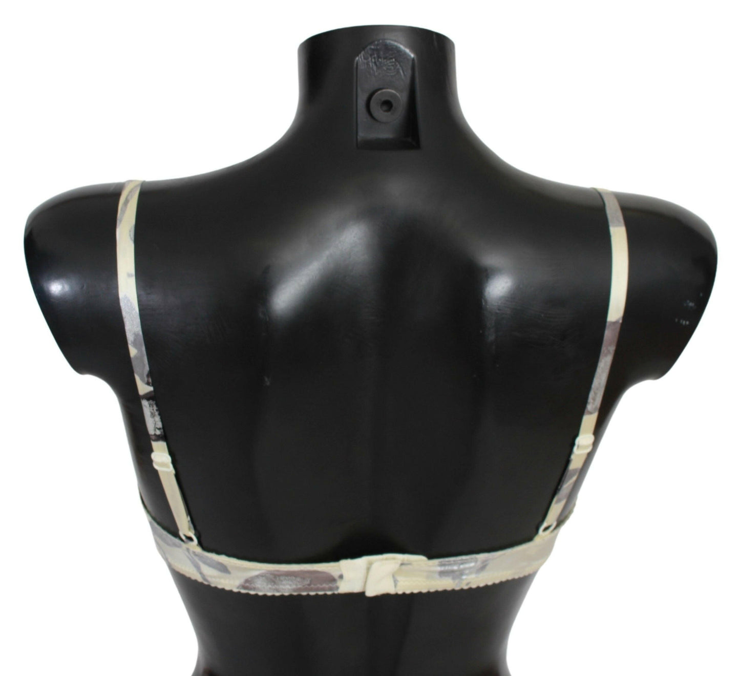 Ermanno Scervino Beige Gray Lace Balconcino Bra Underwear