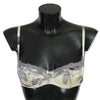 Ermanno Scervino Beige Gray Lace Balconcino Bra Underwear