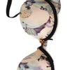 Roberto Cavalli Blue Printed Nylon Reggiseno Bra Underwear