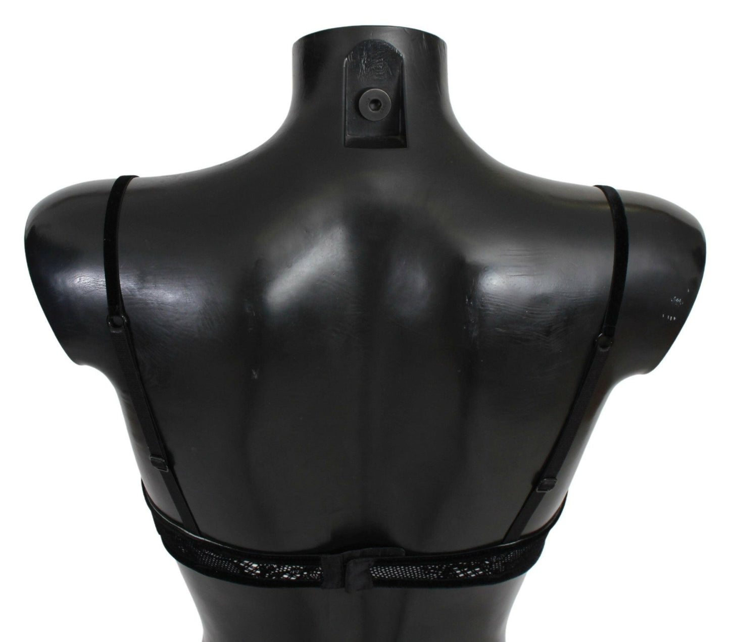 Ermanno Scervino Black Mesh Balconcino Bra Nylon  Underwear