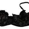 Ermanno Scervino Black Mesh Balconcino Bra Nylon  Underwear