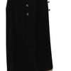 Dolce & Gabbana Black High Waist Wide Leg Cropped Pants
