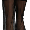 Dolce & Gabbana Black See Through Jogger Polyester Pants