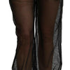 Dolce & Gabbana Black See Through Jogger Polyester Pants