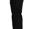 Dolce & Gabbana Black Cotton Wool Formal Dress Pants