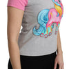 Moschino Graues und rosa Baumwoll-T-Shirt My Little Pony Top