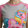 Moschino Graues und rosa Baumwoll-T-Shirt My Little Pony Top