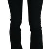 Costume National Black Low Waist Skinny Denim Cotton Jeans
