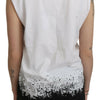Dsquared² Weißes ärmelloses T-Shirt Tanktop aus Baumwolle