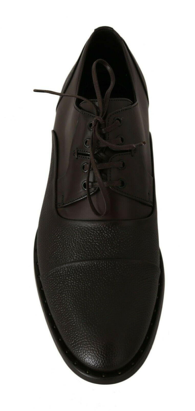 Dolce &amp; Gabbana Braune Lederschnürschuhe für Herren