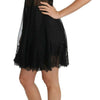 Dolce & Gabbana Black Silk Lace Dress Chemise Lingerie
