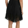 Dolce & Gabbana Black Silk Lace Dress Chemise Lingerie