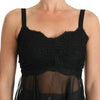 Dolce & Gabbana Black Silk Lace Dress Chemise Lingerie