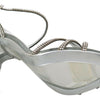 Dolce &amp; Gabbana Silber Kristall Knöchelriemen Sandalen Schuhe