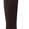 Dolce & Gabbana Brown Suede Studded Knee High Shoes Boots