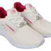 Philipp Plein White Pink Polyester Becky Sneakers Shoes