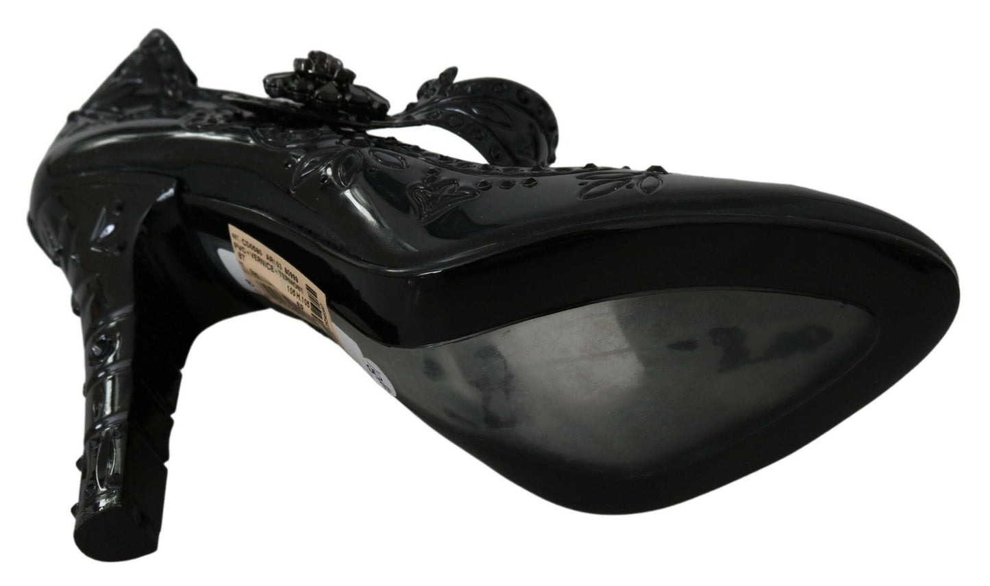 Escarpins Cendrillon élégants ornés de cristaux Dolce &amp; Gabbana