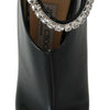 Jimmy Choo Black Leather Blaize 100 Pat Boots Shoes