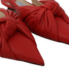 Jimmy Choo Annabell Flat Nap Chilli Leather Flat Shoes