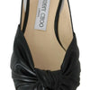 Jimmy Choo Black Leather Annabell Flat Shoes