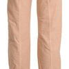 Ermanno Scervino Beige kurze Baumwollhose mit mittlerer Taille
