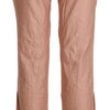 Ermanno Scervino Cotton Pink High Waist Cropped Trouser Pants