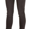 Ermanno Scervino Brown Low Waist Skinny Slim Trouser Cotton Jeans