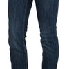 Acht Blue Washed Low Waist Skinny Denim Trouser