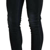 Acht Blue Washed Low Waist Skinny Denim Slim Trouser