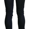 Acht Blue Washed Low Waist Skinny Denim Slim Trouser