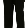 BENCIVENGA Black High Waist Straight Dress Trouser Pant