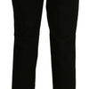 BENCIVENGA Black High Waist Straight Dress Trouser Pant