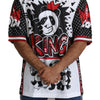 Dolce & Gabbana White King Panda Top Polyester Mens T-shirt