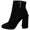 Dolce & Gabbana Black Suede L'Amore E'Bellezza Boots Shoes