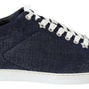 Jimmy Choo Miami Blue Denim Sneakers