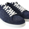 Jimmy Choo Miami Blue Denim Sneakers