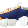 Jimmy Choo Diamond Blue Orange Leather Sneaker