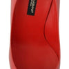 Escarpins élégants en cuir verni rose foncé Dolce &amp; Gabbana