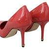 Escarpins élégants en cuir verni rose foncé Dolce &amp; Gabbana