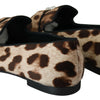 Mocassins Dolce &amp; Gabbana à imprimé léopard et cristaux
