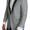 Dolce &amp; Gabbana Hellgrauer einreihiger SARTORIA-Blazer