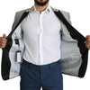 Dolce &amp; Gabbana Hellgrauer einreihiger SARTORIA-Blazer